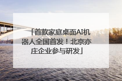首款家庭桌面AI机器人全国首发！北京亦庄企业参与研发