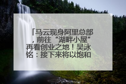 马云现身阿里总部，前往“湖畔小屋”再看创业之地！吴泳铭：接下来将以饱和式投入的打法，聚焦于几大核心战役