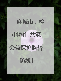 麻城市：检审协作 共筑公益保护监督防线