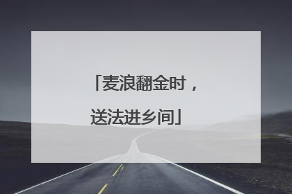 麦浪翻金时，送法进乡间