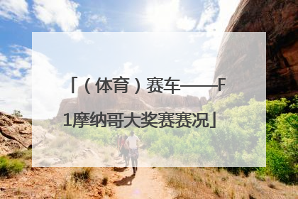 （体育）赛车——F1摩纳哥大奖赛赛况
