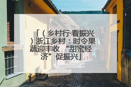（乡村行·看振兴）浙江乡村：时令果蔬迎丰收 “甜蜜经济”促振兴