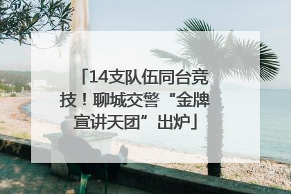 14支队伍同台竞技！聊城交警“金牌宣讲天团”出炉