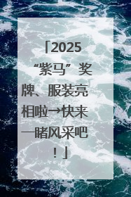 2025“紫马”奖牌、服装亮相啦→快来一睹风采吧！