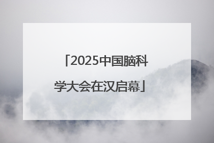 2025中国脑科学大会在汉启幕