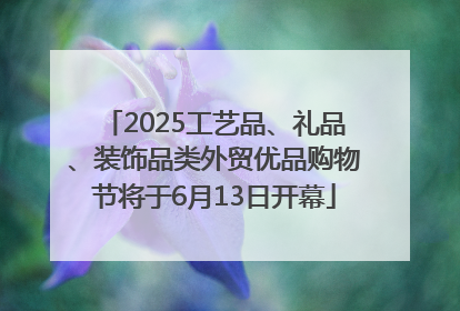 2025工艺品、礼品、装饰品类外贸优品购物节将于6月13日开幕