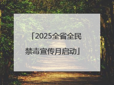 2025全省全民禁毒宣传月启动