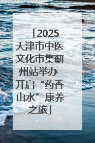 2025天津市中医文化市集蓟州站举办 开启“药香山水”康养之旅
