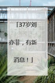 37岁刘亦菲，有新消息！