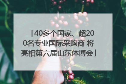 40多个国家、超200名专业国际采购商 将亮相第六届山东体博会