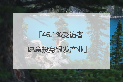 46.1%受访者愿意投身银发产业