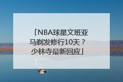 NBA球星文班亚马剃发修行10天？少林寺最新回应