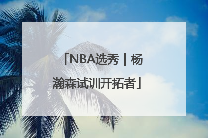 NBA选秀｜杨瀚森试训开拓者